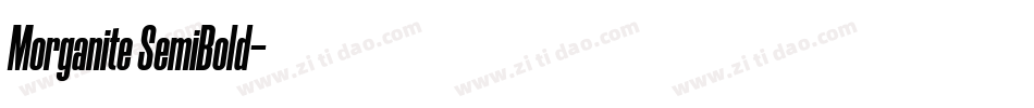 Morganite SemiBold字体转换